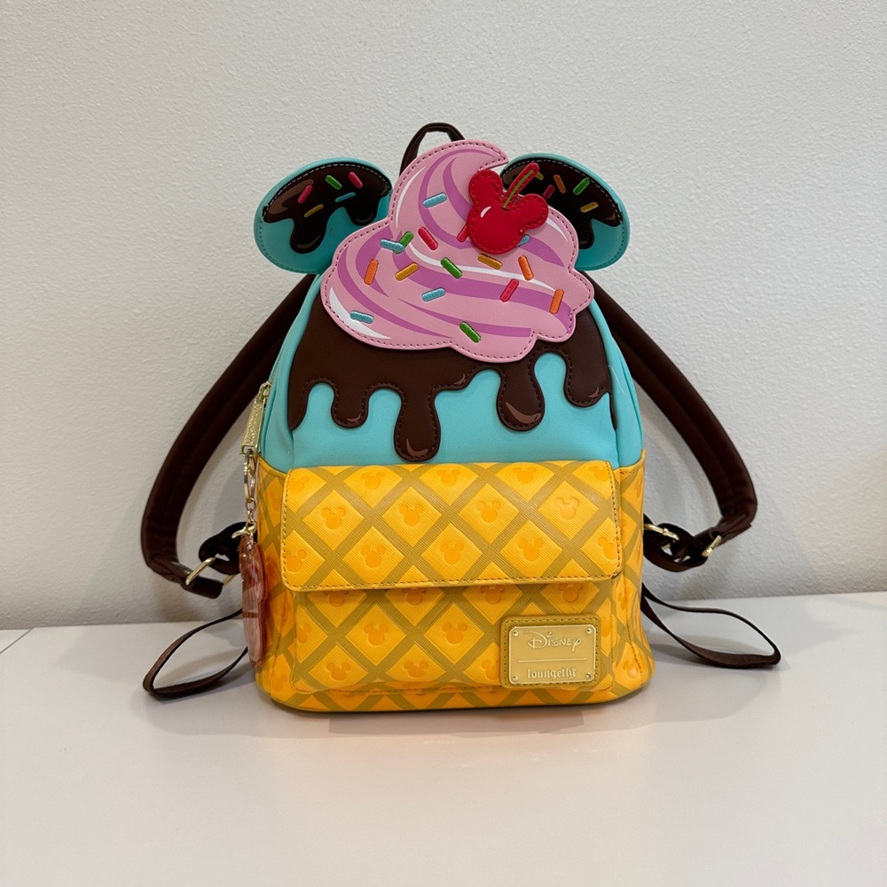 Loungefly Mickey Mouse Waffle Sundae Backpack
